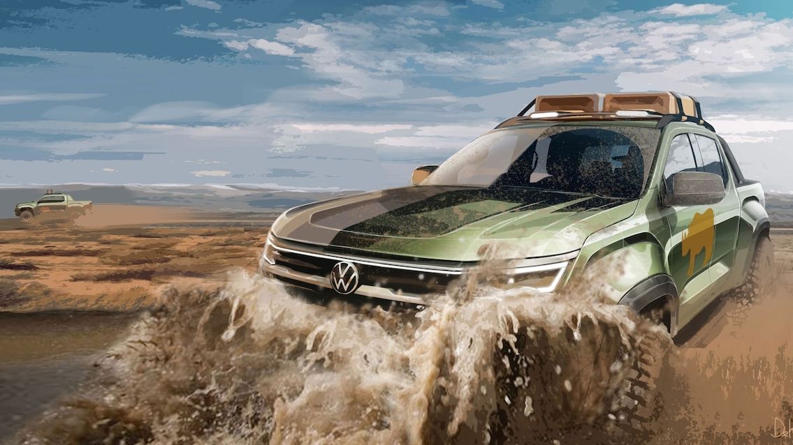 Volkswagen Amarok nové generace se ukazuje na prvních skicách